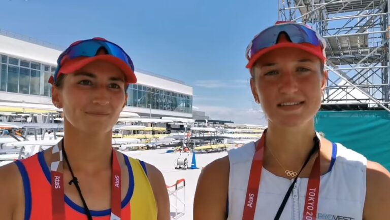 JO: Echipajele românești de canotaj dublu vâsle feminin şi masculin, calificate în semifinale