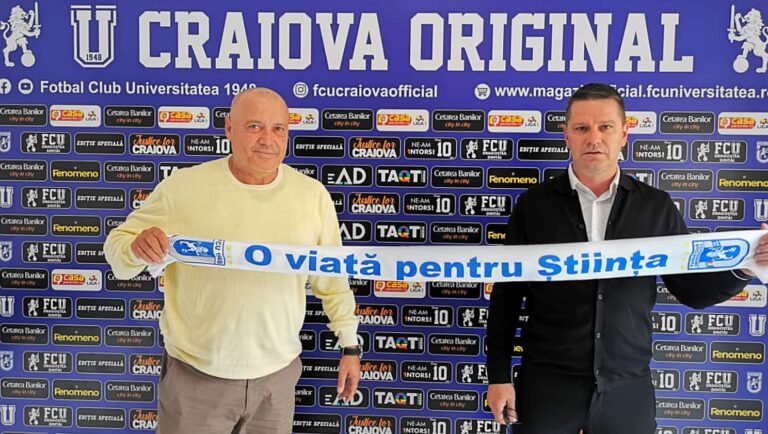 Flavius Stoican este noul antrenor al FCU Craiova 1948. Tehnicianul a fost prezentat oficial