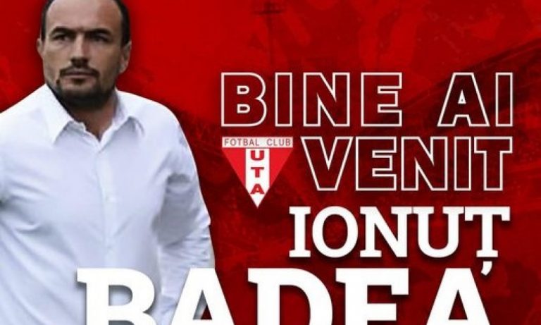 Ionuț Badea este noul antrenor de la UTA Arad. Laszlo Balint a demisionat după remiza cu Rapid