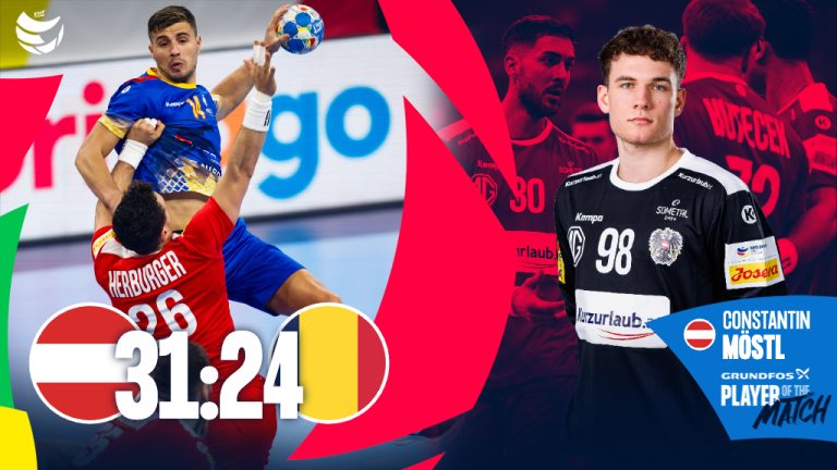 România a fost învinsă clar de Austria la debutul la CE de handbal masculin, scor 31-24