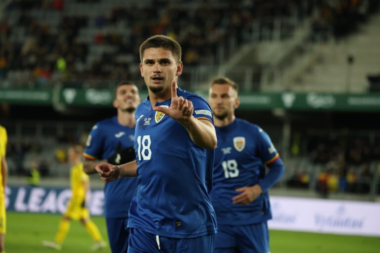 Lituania – România 1-2. Tricolorii lui Mircea Lucescu, 4 din 4 în Liga Națiunilor!