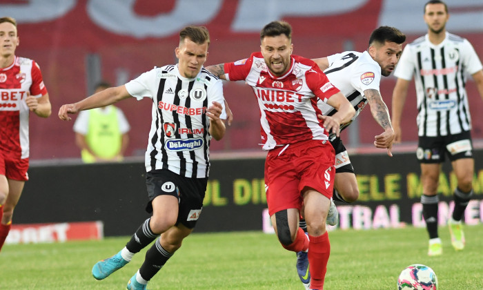 Dinamo a învins U. Cluj cu 4-2 în prima etapă a play-off-ului din SuperLiga României