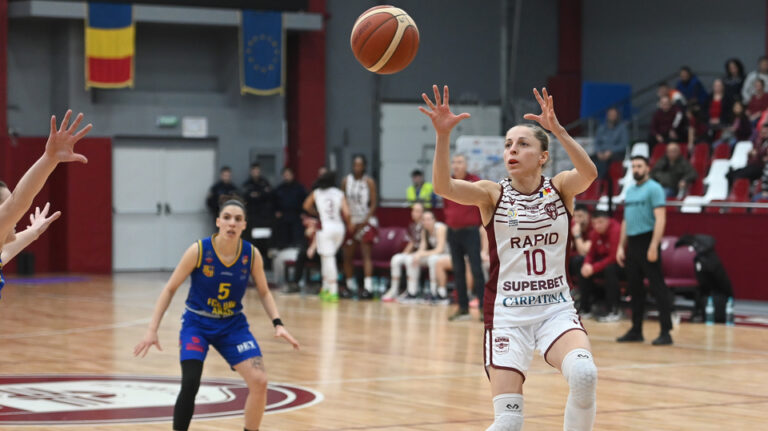Rapid București egalează în finala mică a Ligii Naționale de baschet feminin