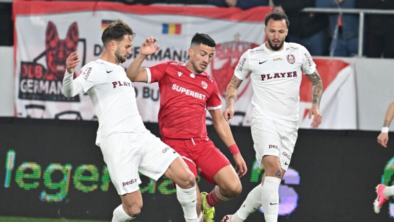 Egal între Dinamo București și CFR Cluj în meciul din etapa a șasea a play-off-ului Superligii