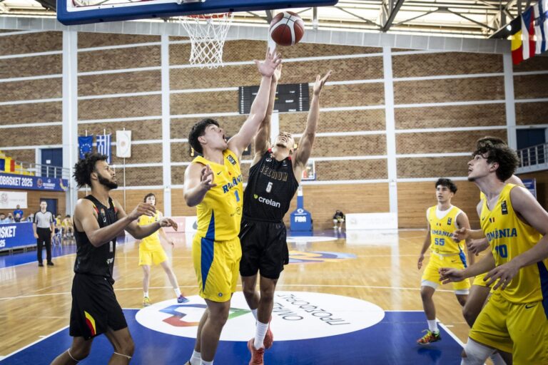 Selecționata României de baschet masculin U20 a încheiat pe locul 11 debutul său în elită la Campionatul European din Heraklion