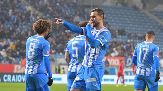Universitatea Craiova a continuat seria impresionantă de victorii, învingând FC Hermannstadt cu 1-0