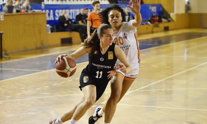 Universitatea Cluj pierde un meci important la EuroCup la baschet feminin