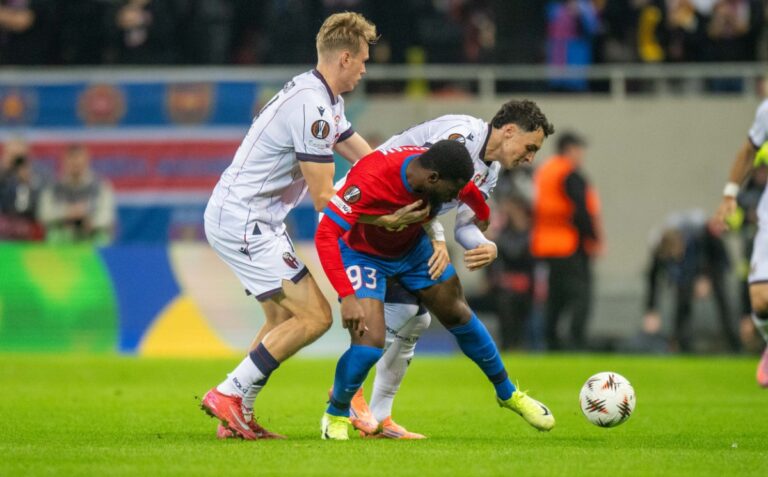 FCSB pierde în fața Bolognei într-un meci din etapa a treia a Europa League