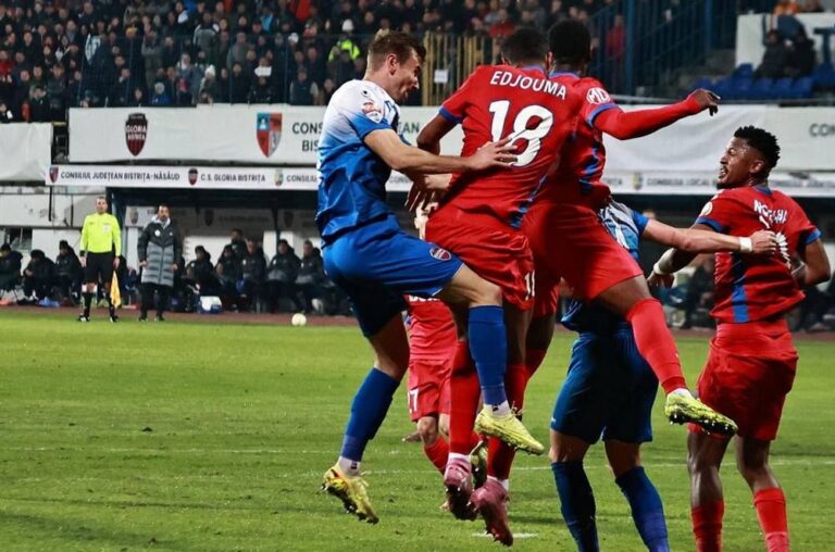 FCSB a trecut de Gloria Bistrița într-un meci din Grupa B a Cupei României