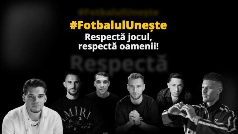 Federația Română de Fotbal lansează campania „Fotbalul unește! Respectă jocul, respectă oamenii!”