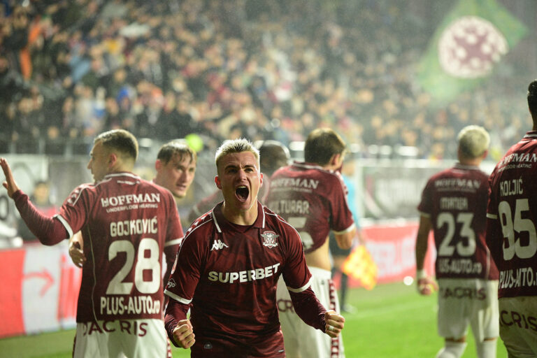 Rapid București și-a consolidat poziția de lider în Superliga
