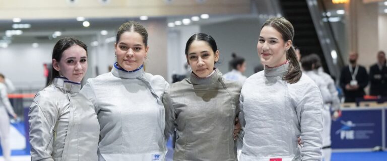 Echipa feminină de sabie a României a încheiat pe locul 7 la Campionatele Europene de juniori de la Tbilisi