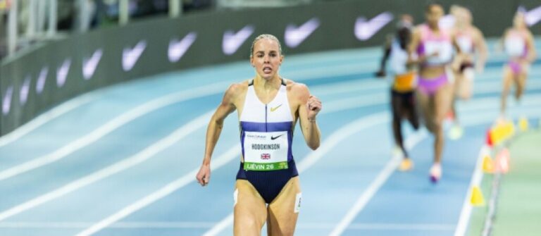 Keely Hodgkinson, campioană olimpică en titre la 800 m, a stabilit un nou record mondial în sală