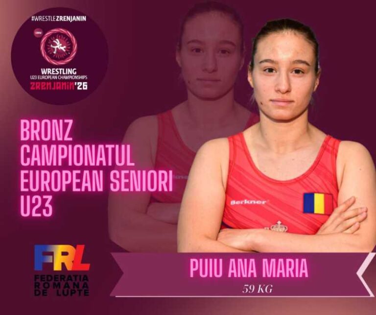 Ana Maria Puiu a adus României o medalie de bronz la categoria 59 kg la Campionatele Europene U23 de la Zrenjanin