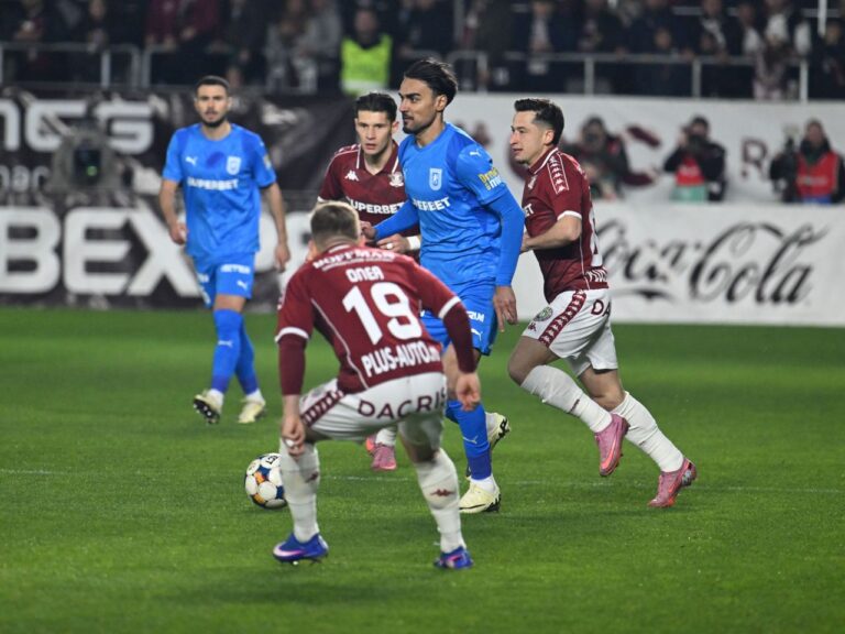 Rapid și Universitatea Craiova au încheiat la egalitate, într-un nou meci din Superliga