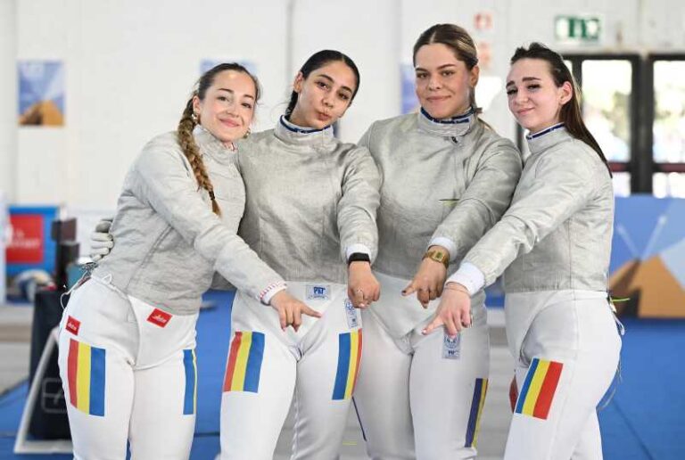 Echipa feminină de sabie a României a ratat podiumul la Europenele U23 de la Cagliari